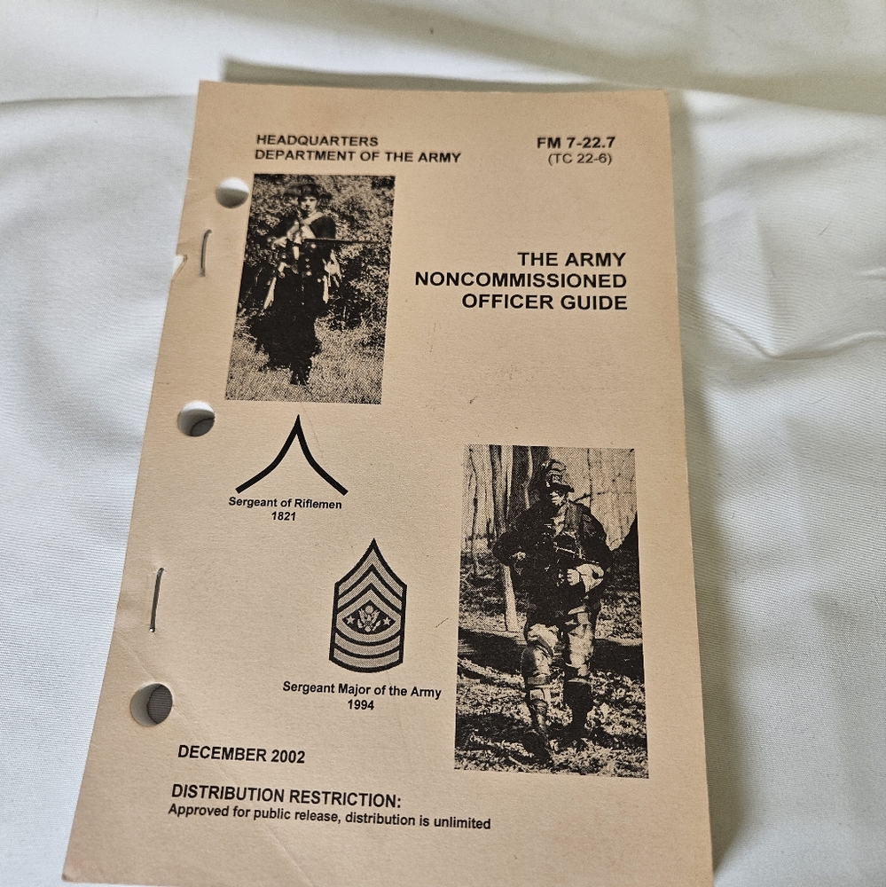 U.S. Department of the‎ ArmyThe Army Noncommissioned Officer Guide (FM 7-22.7)
